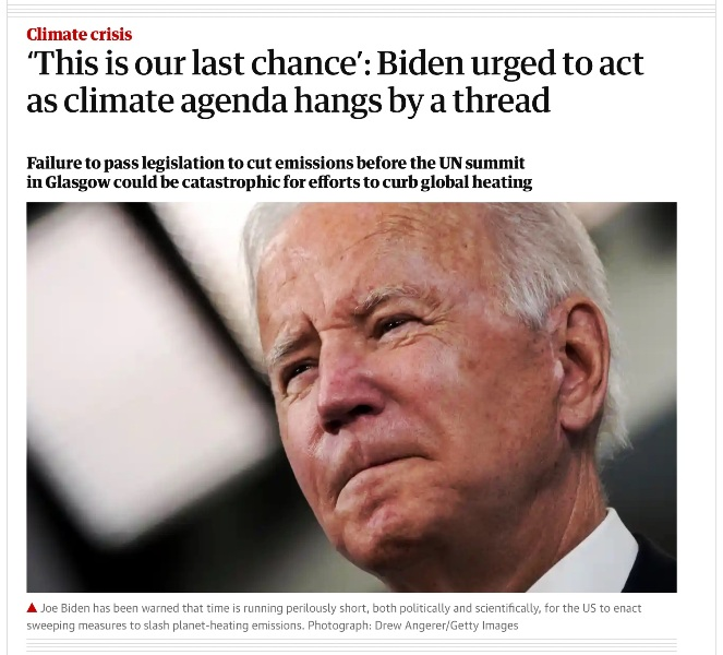 File:Biden urged to act - Oct 18 2021 - The Guardian.png