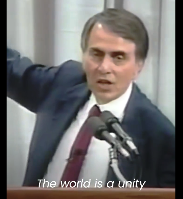 File:Carl Sagan, the atmosphere unifies and connects all of our world.png