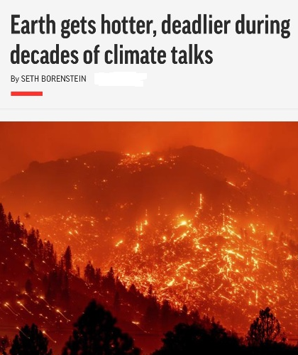 Earth gets hotter, deadlier during decades of climate talks - AP Oct 30 2021.png