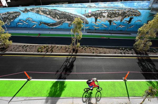 Green bike lane in Santa Monica.jpg