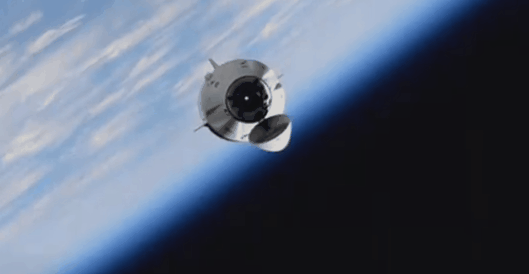 SpaceX Crew-2 and Earth's Thin Blue Atmosphere .gif