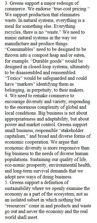 True-cost pricing and sustainability excerpt from US Green Party Platform 2000.png
