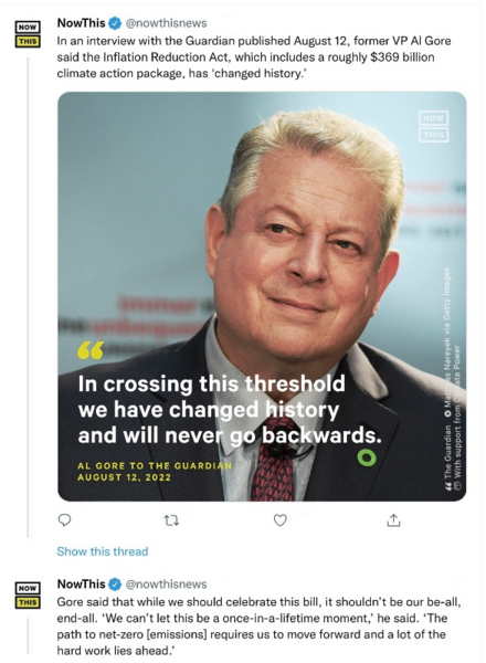 File:Al Gore speaks of climate policy and Net Zero emissions goal - Aug 2022.png